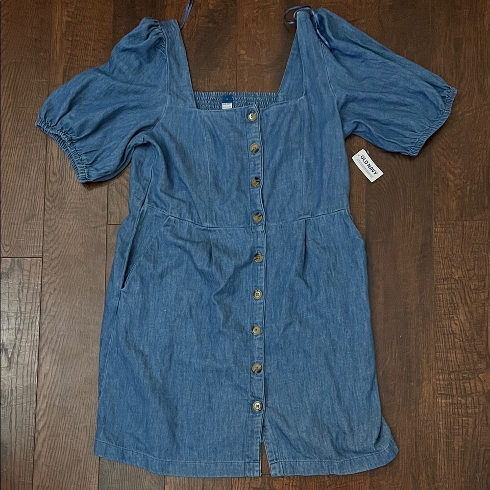 Old Navy Denim Button-Front Dress